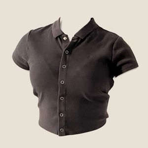 Pacsun Grey Wash Ribbed Baby Tee